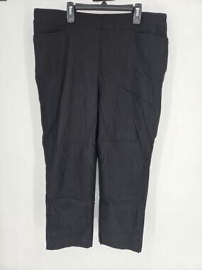 Chico's Black Dress Cropped Ankle Pants Size 2.5, 14